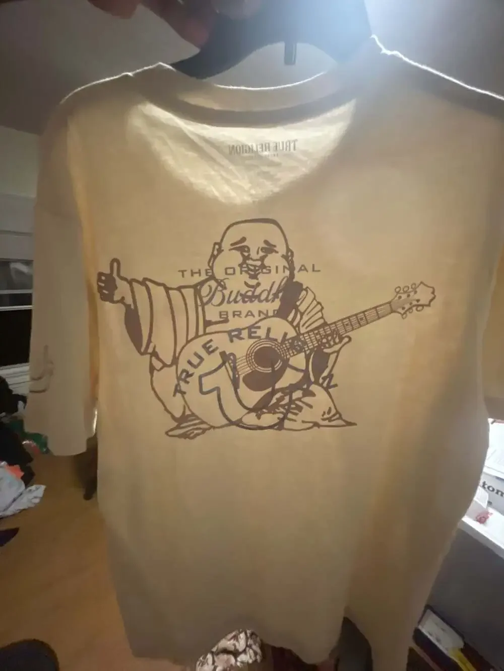 True Religion Envision Script Tee Fog